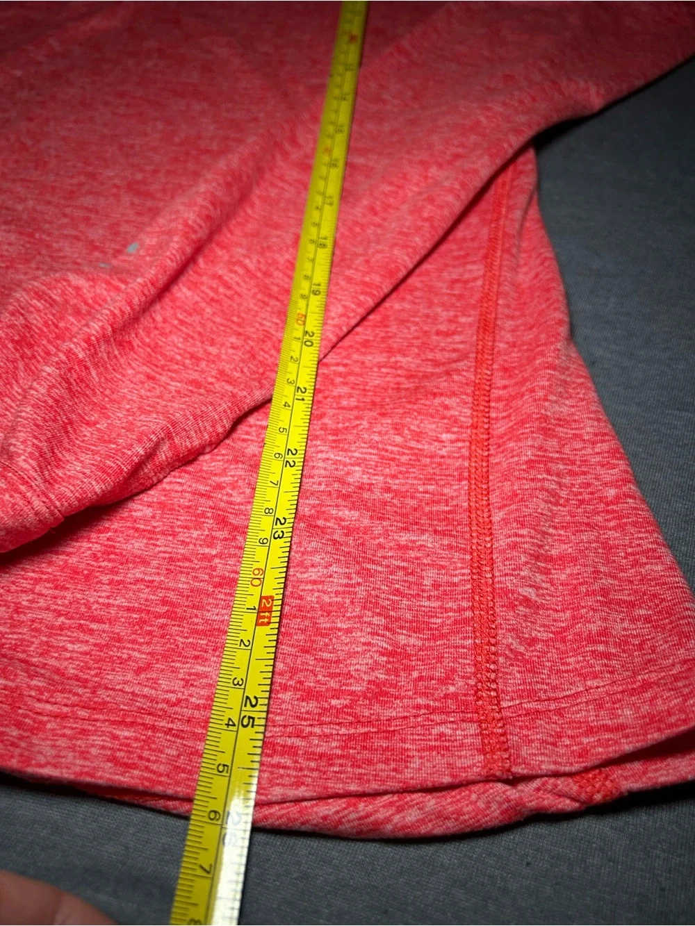 Nike Women's Heather Coral Half-Zip Pullover
